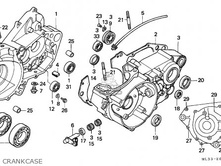 Honda CR500R 1990 (L) AUSTRALIA parts lists and schematics