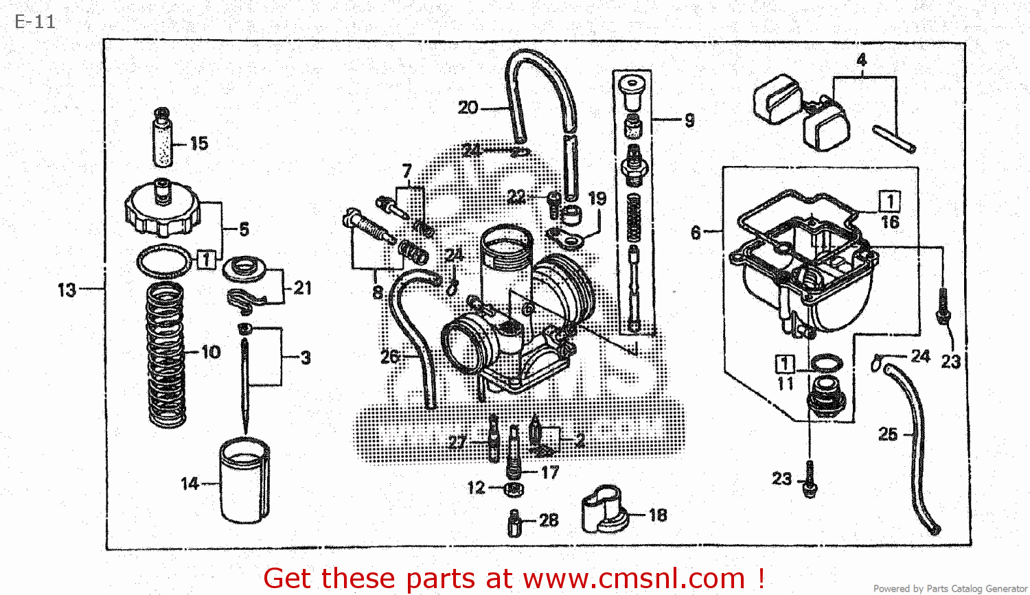 Honda CR80R 1996 (T) JAPAN HE04220 E11 buy E11 spares online