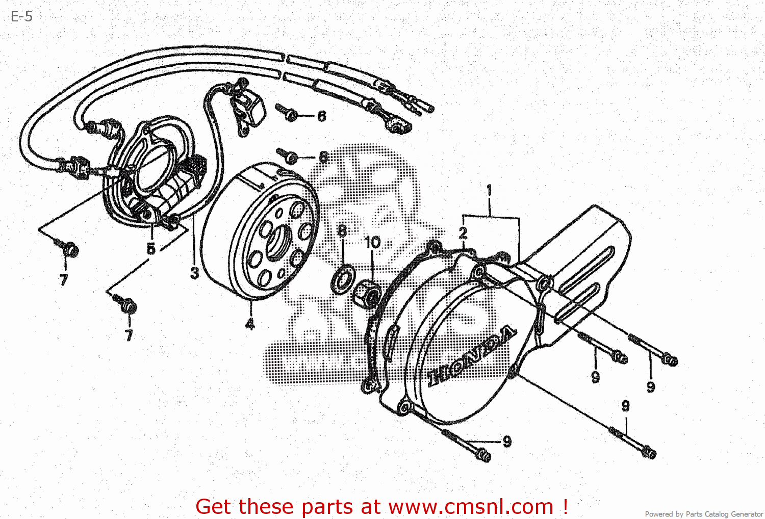 Honda CR80R 1996 (T) JAPAN HE04220 E5 buy E5 spares online