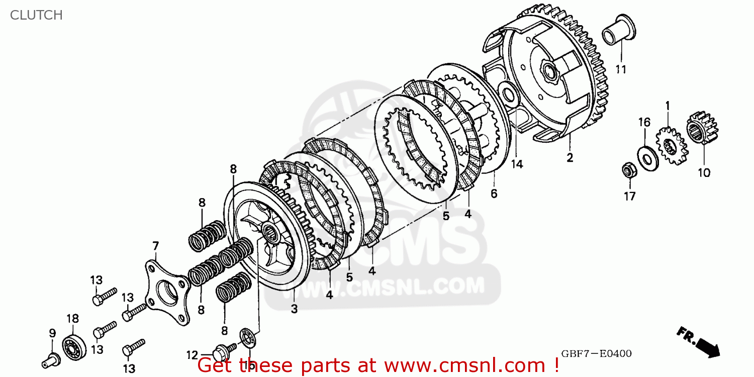 CLUTCH CR85RB 2006 (6) AUSTRALIA / T19