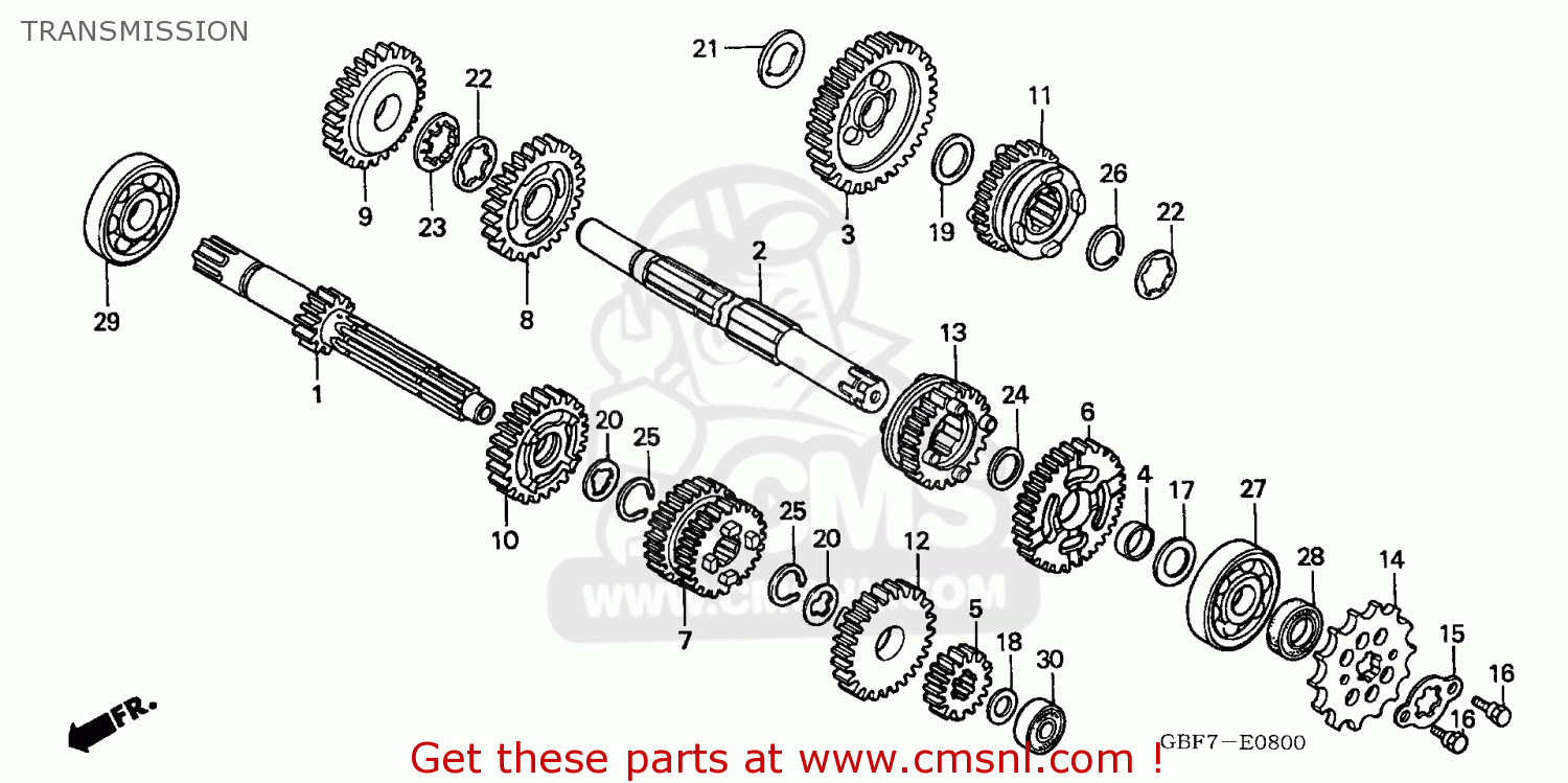 TRANSMISSION CR85RB 2006 (6) AUSTRALIA / T19