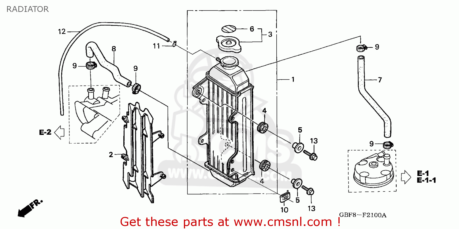 RADIATOR CR85RB 2006 (6) AUSTRALIA / T19