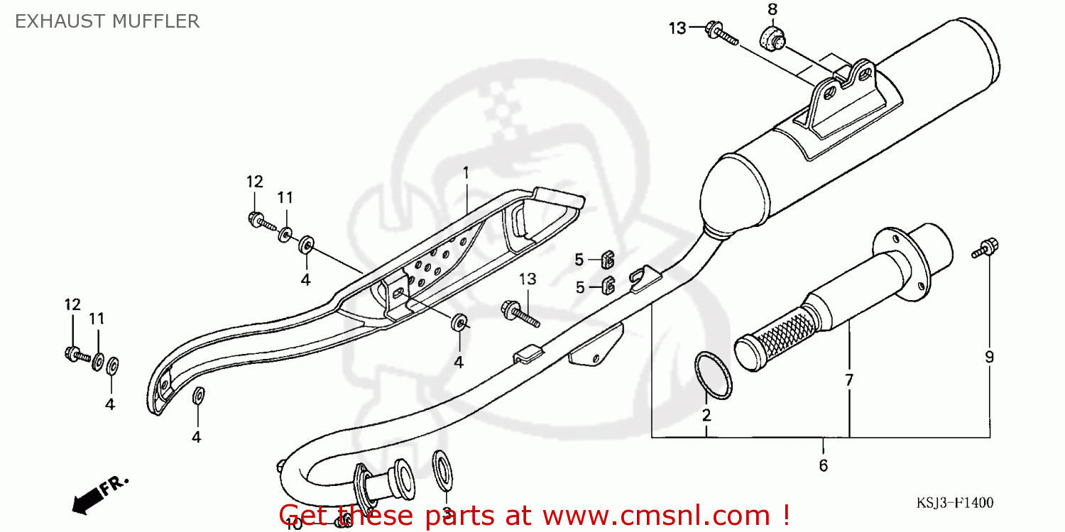 Crf100f exhaust deals