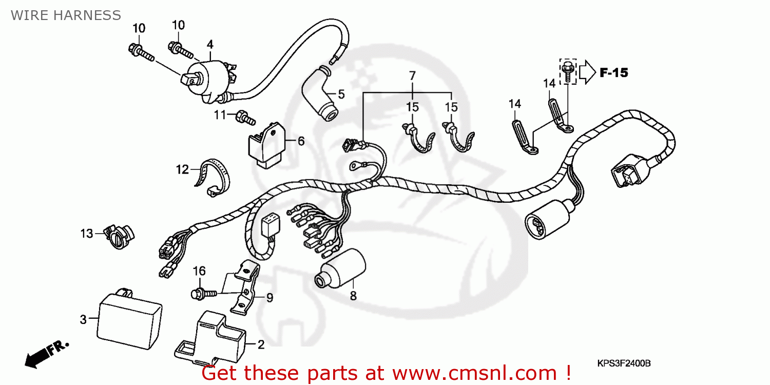 Honda CRF230F 2003 (3) AUSTRALIA WIRE HARNESS - buy WIRE HARNESS spares ...