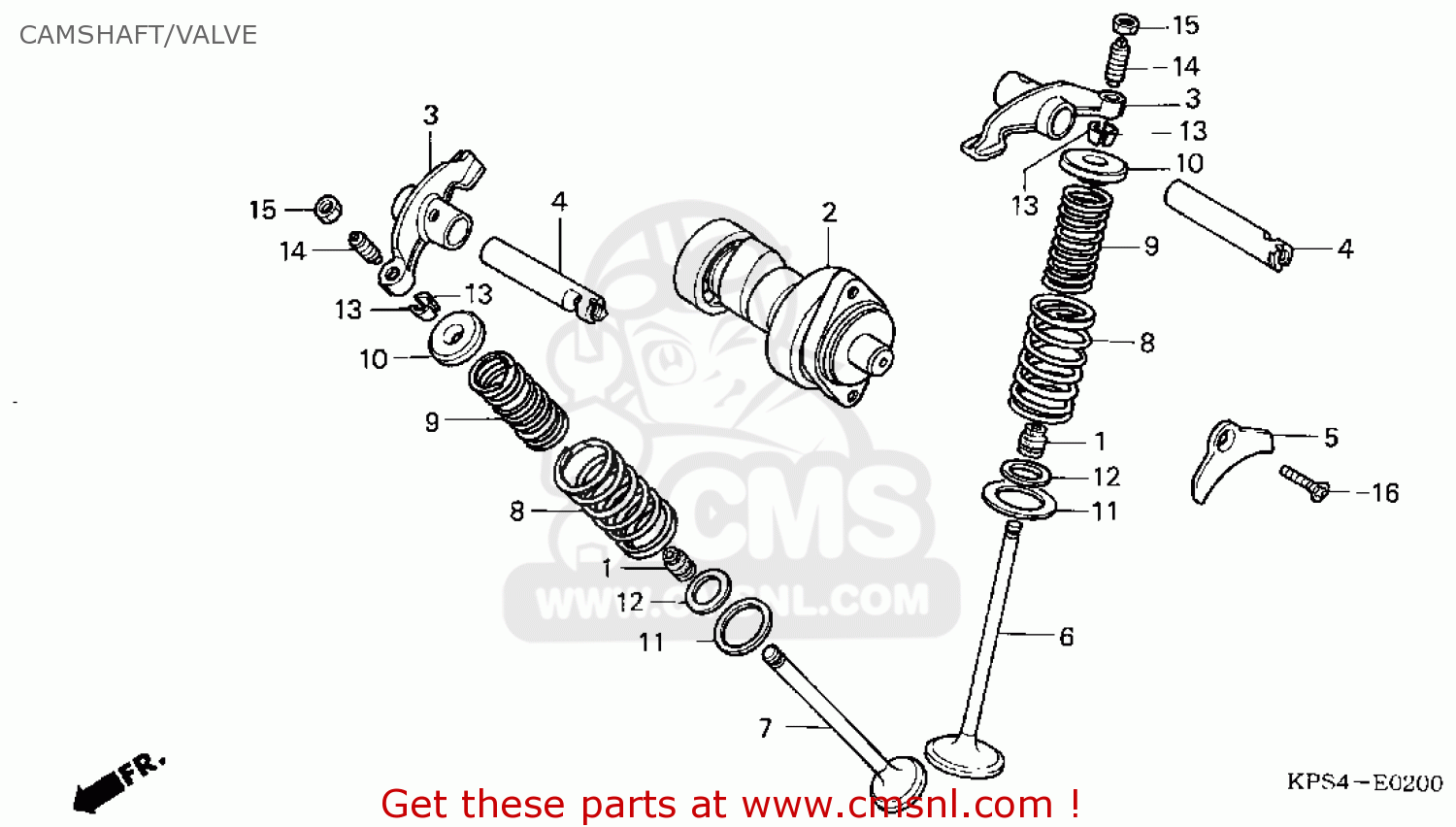 Honda CRF230F 2006 (6) USA CAMSHAFT/VALVE buy CAMSHAFT/VALVE spares