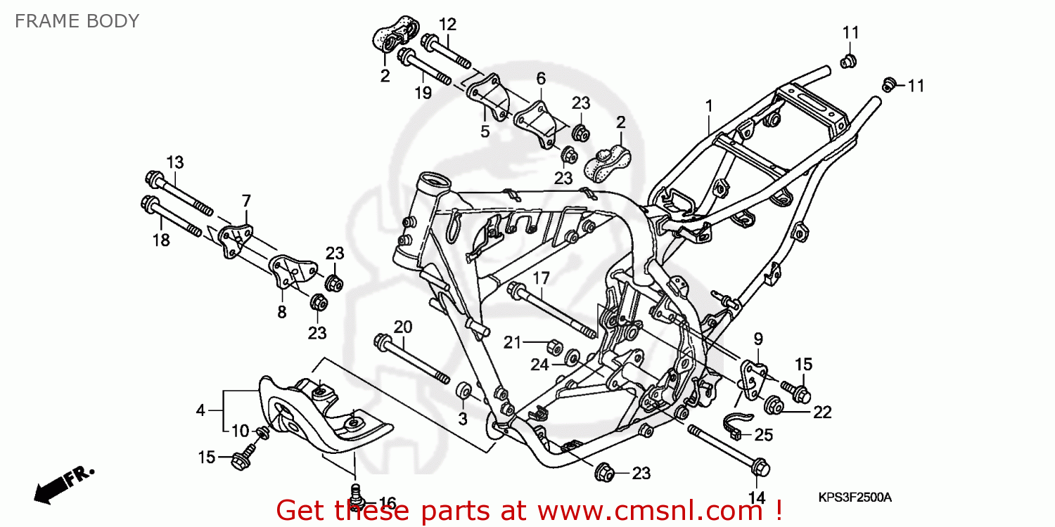 Honda Crf230f 2008 8 Australia Frame Body Buy Frame Body Spares Online