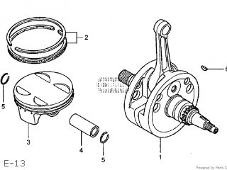 Honda CRF250R 2002 (2) JAPAN PE05-100 parts lists and schematics