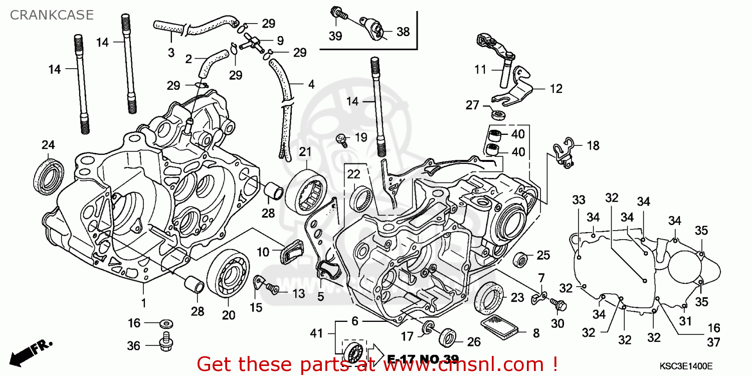 Honda CRF250X 2006 (6) EUROPEAN DIRECT SALES / CMF CRANKCASE - buy