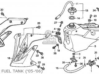 Honda CRF450R 2006 (6) USA parts lists and schematics