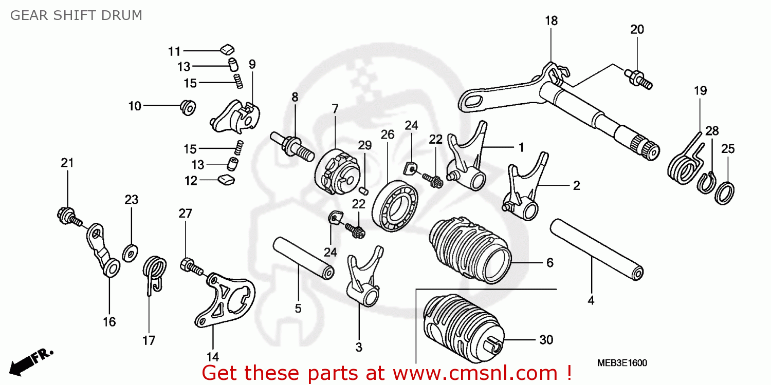 CMS CMS:シーエムエス SHAFT COMP，BALANC CRF450R 2008 (8) AUSTRALIA