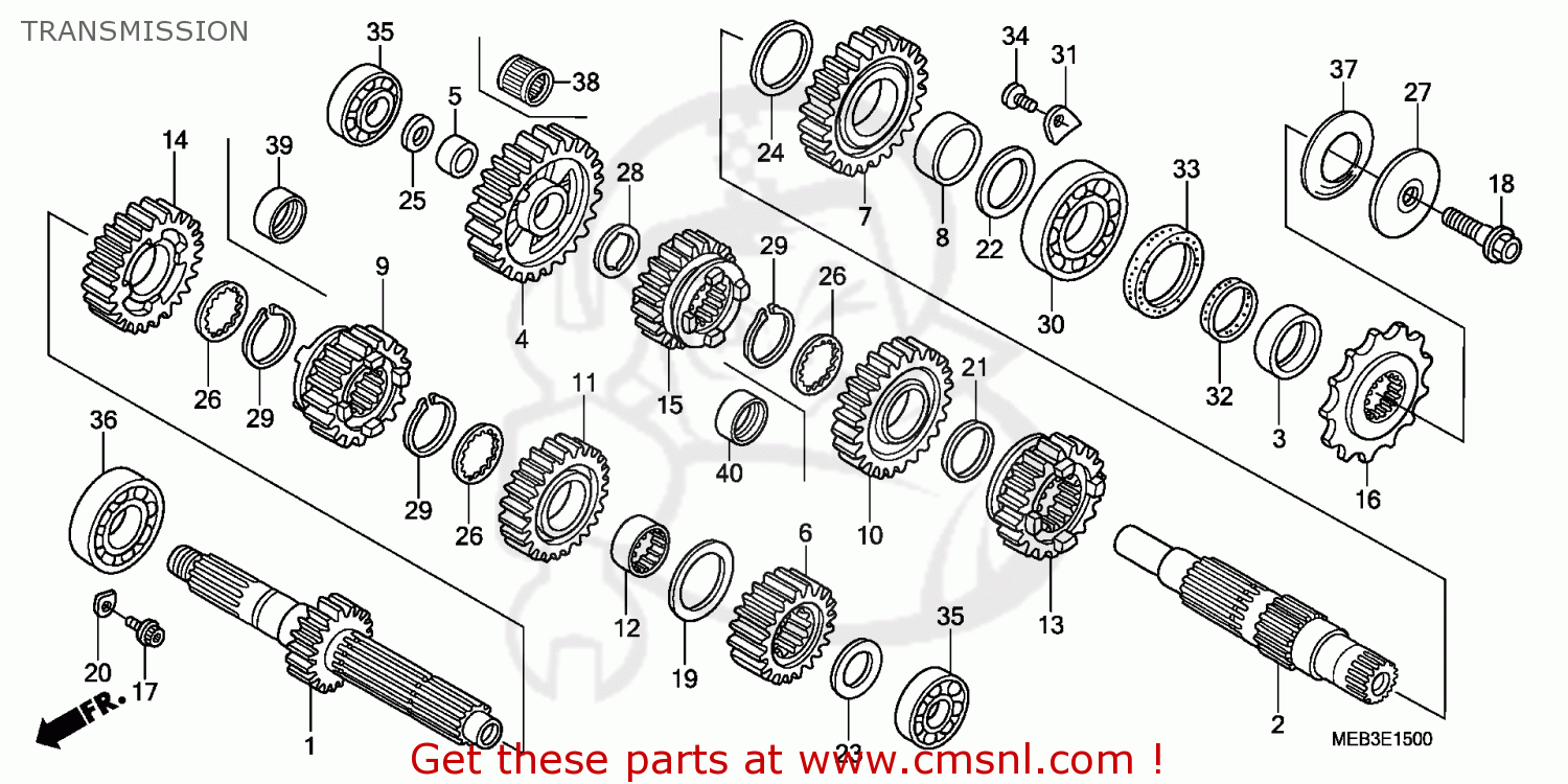 CMS CMS:シーエムエス SHAFT COMP，BALANC CRF450R 2008 (8) AUSTRALIA