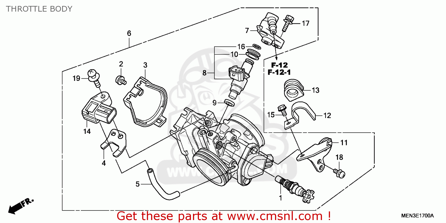 Honda CRF450R 2011 (B) EUROPEAN DIRECT SALES THROTTLE BODY buy