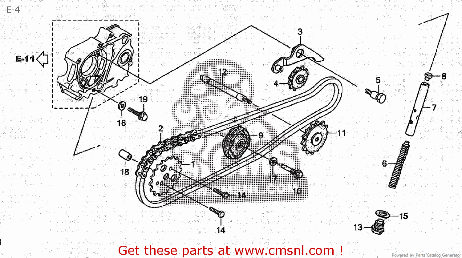 Honda CRF70F 2007 (7) JAPAN DE02-200 E-4 - buy E-4 spares online