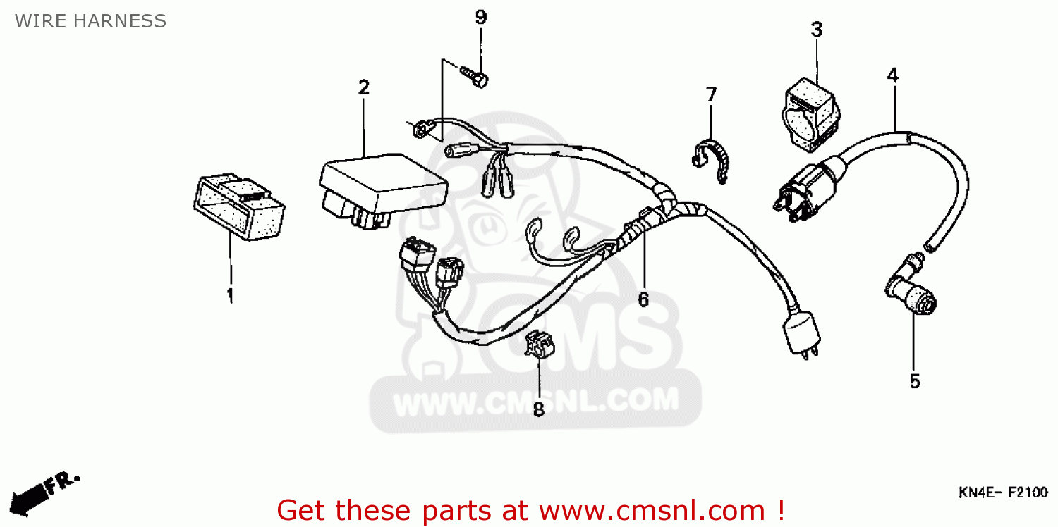 Honda CRF80F 2004 (4) USA WIRE HARNESS - buy WIRE HARNESS spares online