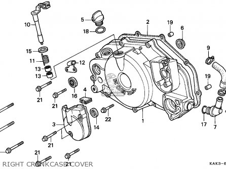 Honda CRM125R 1999 (X) FRANCE parts lists and schematics