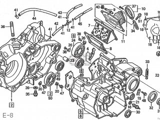 Honda CRM250R 1993 (P) JAPAN MD24-130 parts lists and schematics