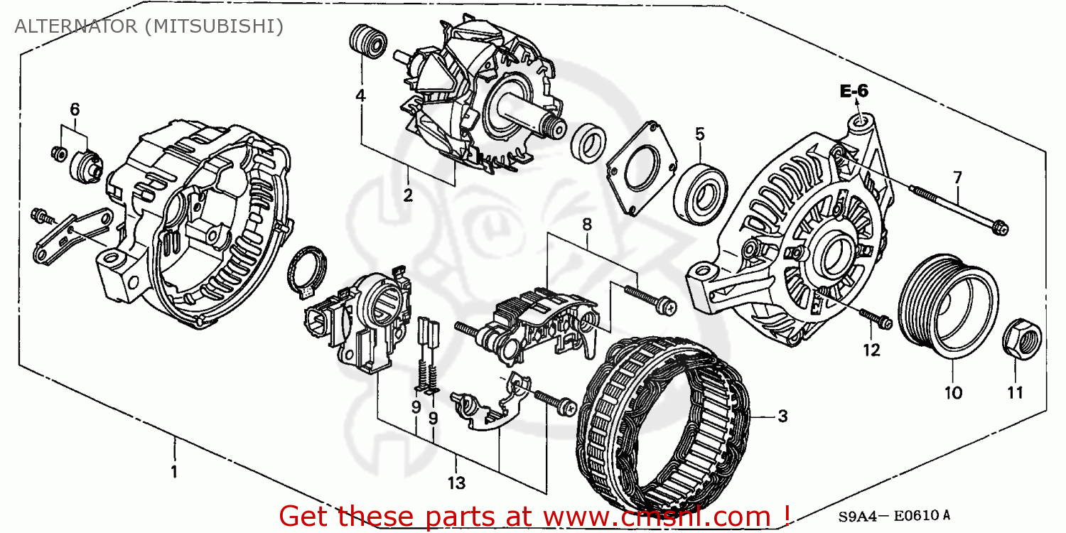Honda CRV 2003 (3) 5DR EX 4WD (KA) parts lists and schematics