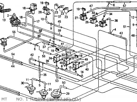 Honda Crx 1986 (g) 2dr Hf (ka,kh,kl) Parts Lists And Schematics