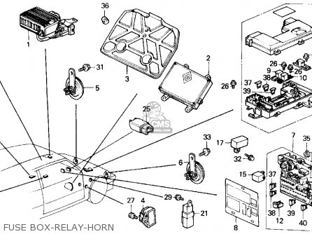 Honda CRX 1990 (L) 2DR DX (KA,KL) parts lists and schematics