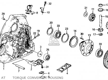 AT      TORQUE CONVERTER HOUSING - CRX 1991 (M) 2DR DX (KA,KL)