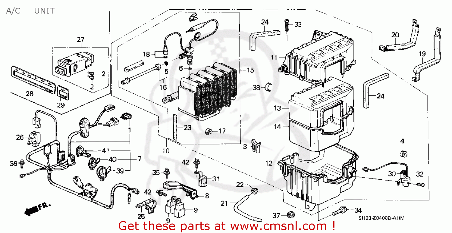 Honda CRX 1991 (M) 2DR SI (KA,KL) parts lists and schematics