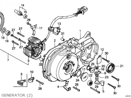 Honda CT110 HUNTER CUB 1982 (C) CANADA / KPH parts lists and schematics