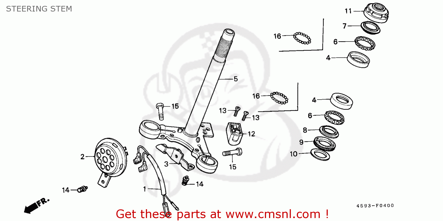 Honda CT110 HUNTER CUB 1983 (D) NEW ZEALAND / CSW KPH STEERING STEM