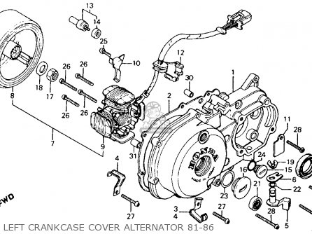 Honda CT110 TRAIL 1981 (B) USA parts lists and schematics ct110 engine diagram 