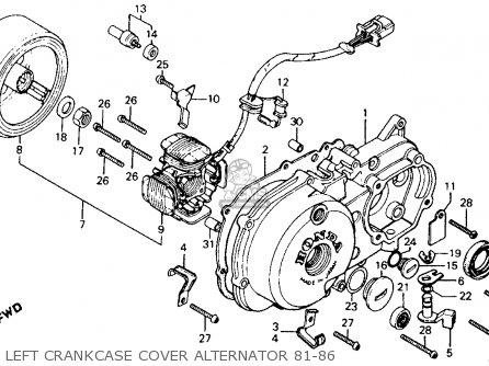 Honda CT110 TRAIL 1982 (C) USA WASHINGTON POLICE parts lists and schematics