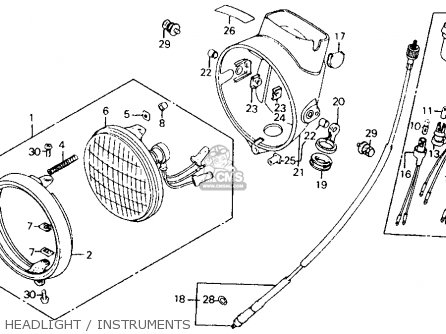 Honda CT110 TRAIL 1986 (G) USA CALIFORNIA parts lists and schematics