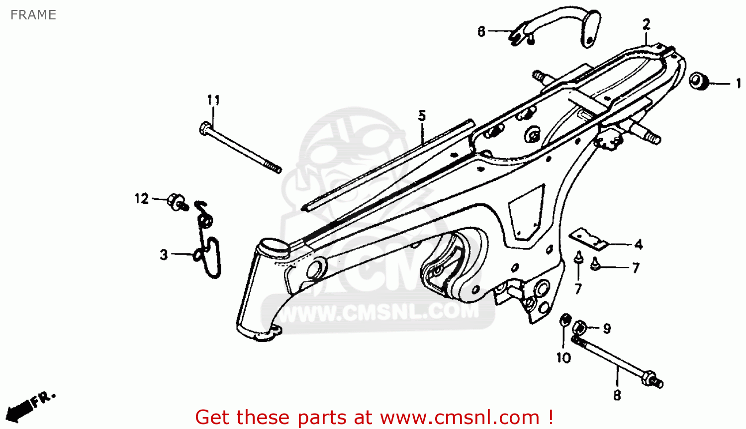 Honda CT70 1993 (P) USA parts lists and schematics