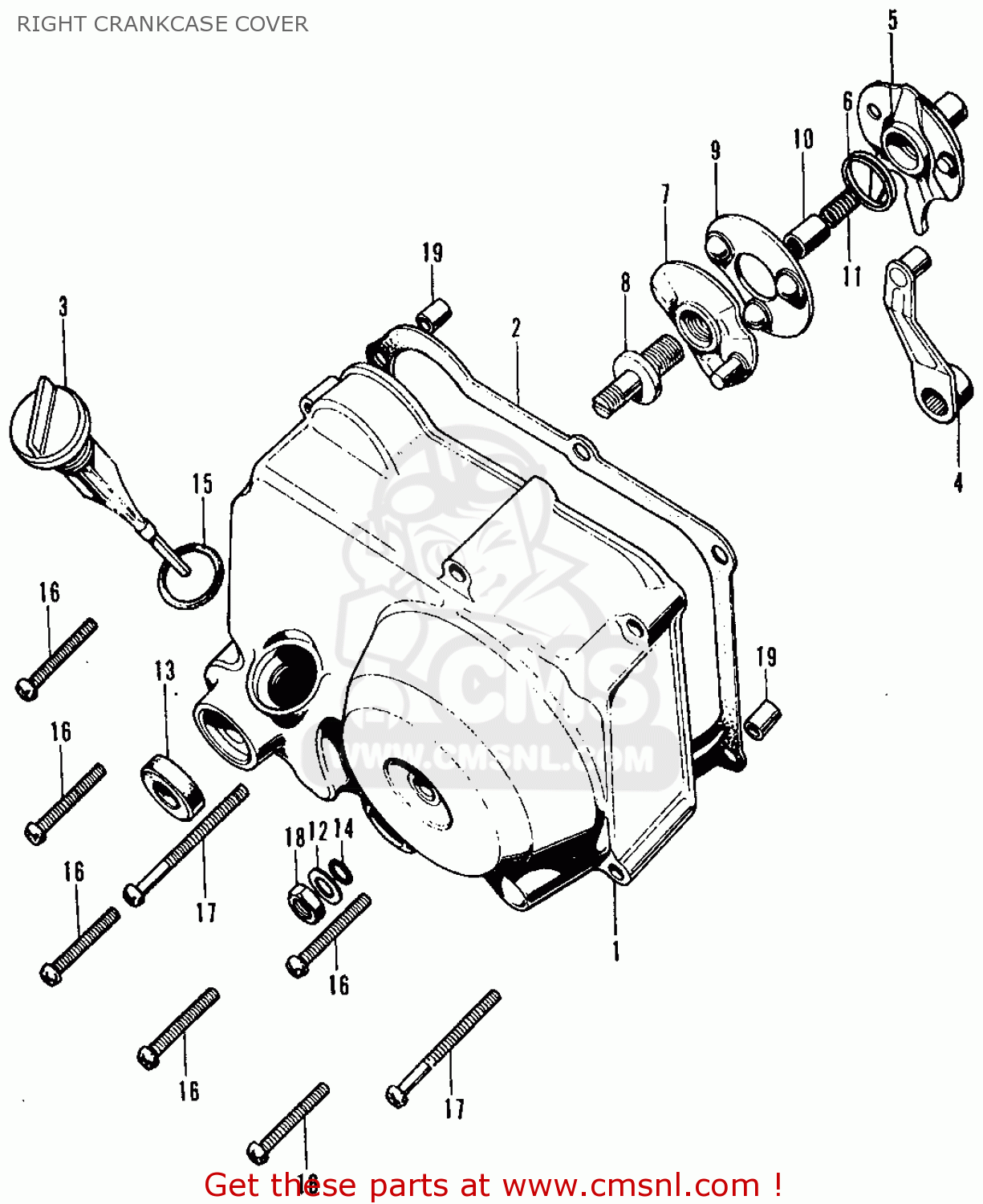 Honda CT70 TRAIL 70 1972 CT70K1 USA parts lists and schematics