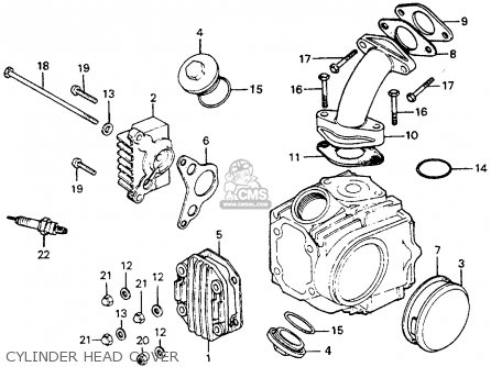 Honda CT70 TRAIL 70 1977 USA parts lists and schematics