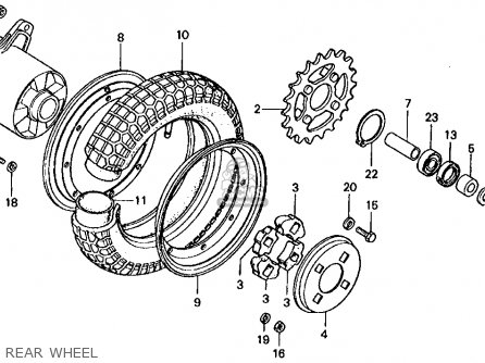 Honda CT70 TRAIL 70 1977 USA parts lists and schematics