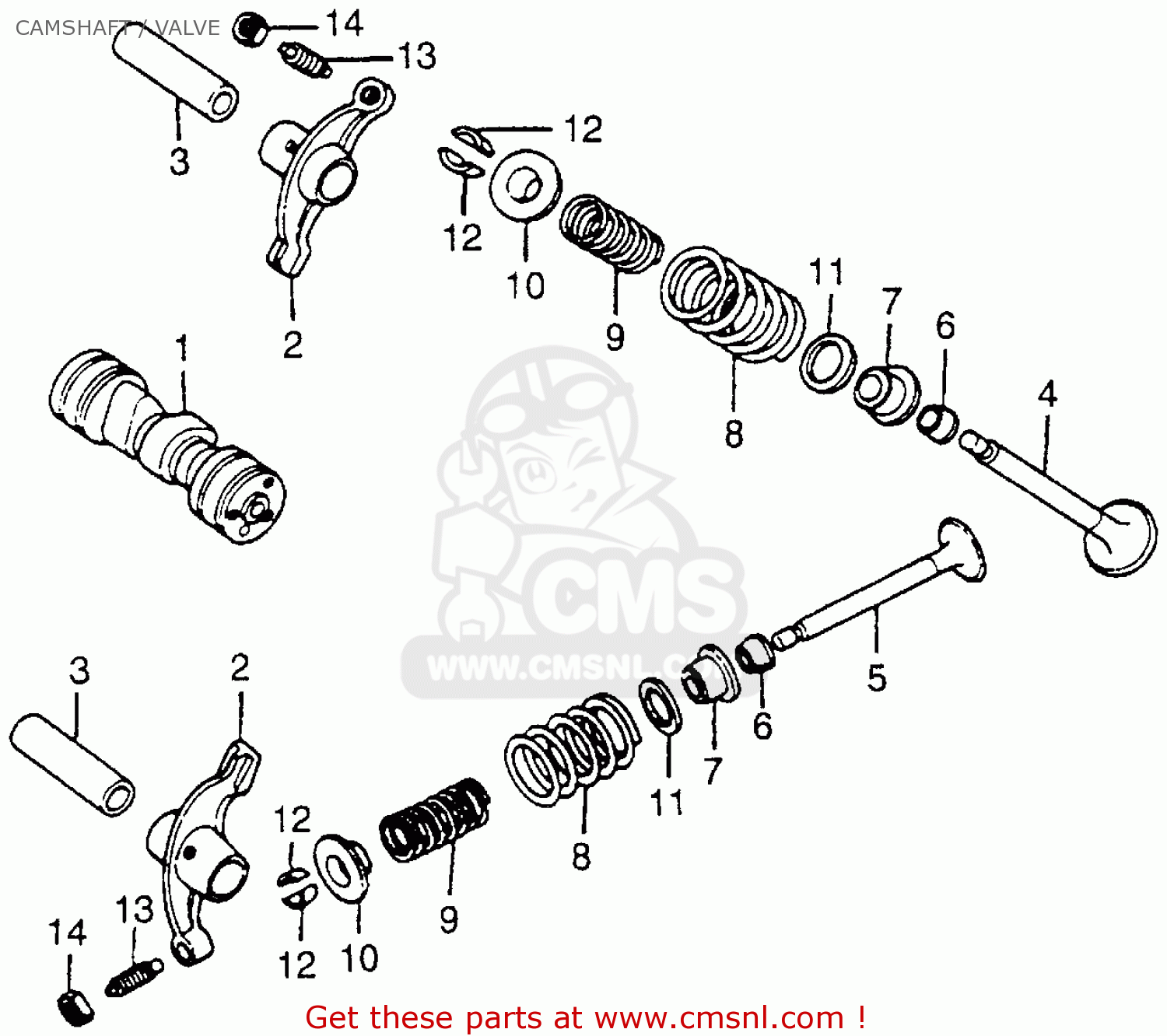 Honda CT70 TRAIL 70 1980 (A) USA parts lists and schematics
