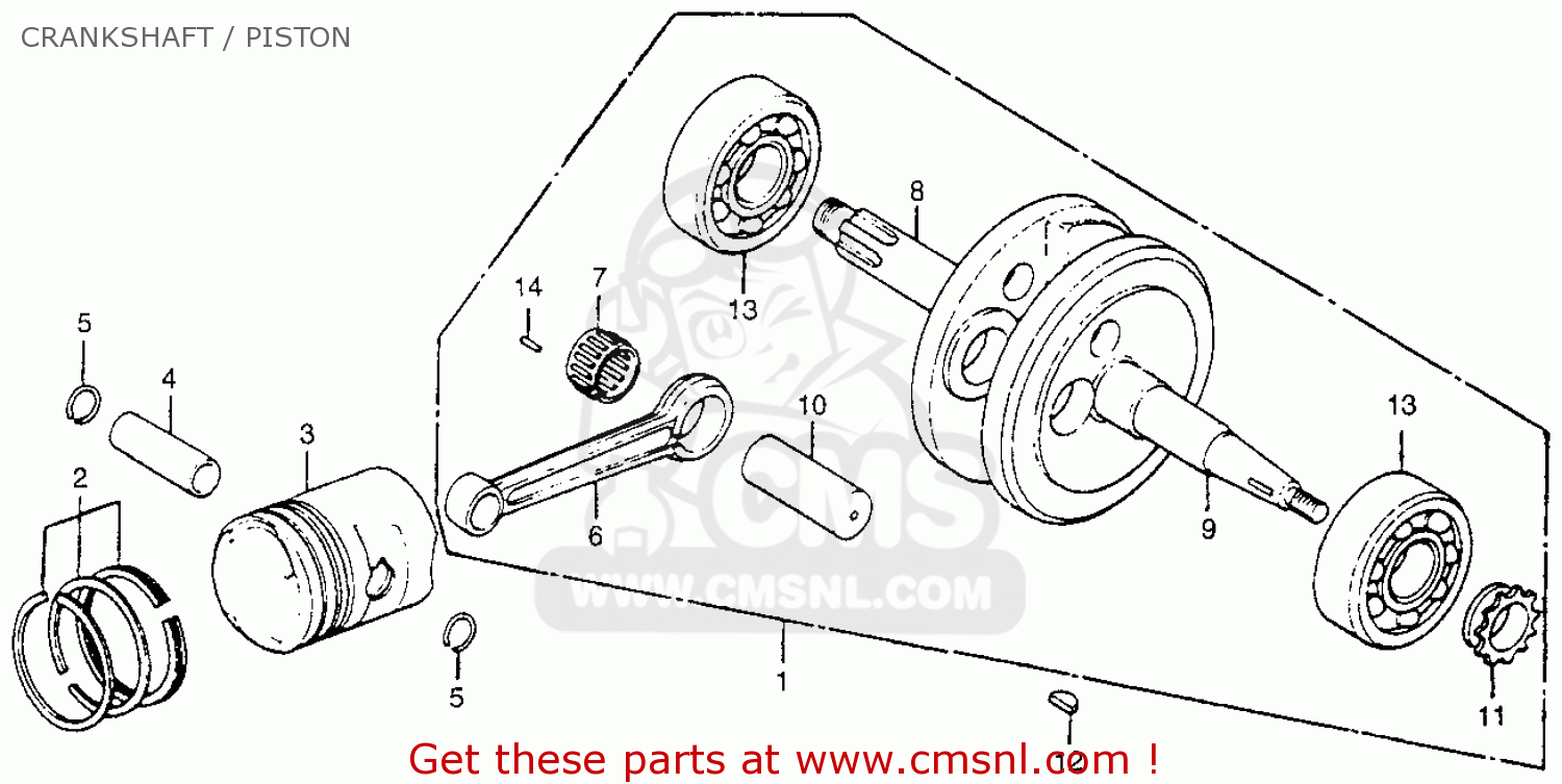 Honda CT70 TRAIL 70 1980 (A) USA parts lists and schematics