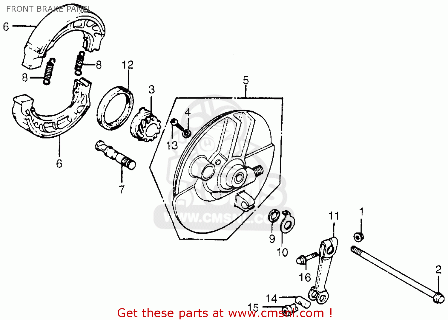 Honda CT70 TRAIL 70 1980 (A) USA parts lists and schematics