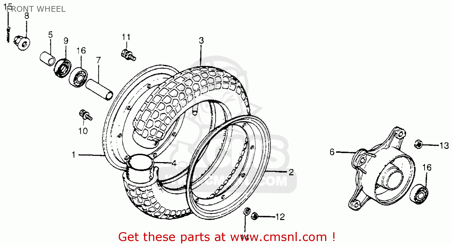 Honda Honda CT70 TRAIL 70 1981 (B) USA parts lists and schematics