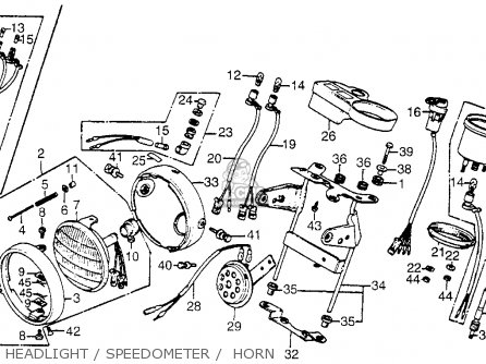 Honda CT70 TRAIL 70 1981 (B) USA parts lists and schematics