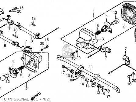 Honda CT70 TRAIL 70 1982 (C) USA Parts Lists And Schematics