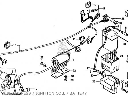 Honda Ct70 Trail 70 K3 1974 Usa parts list partsmanual ... honda ct70 wiring 