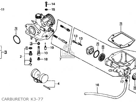 Honda Ct70 Trail 70 K4 1975 Usa parts list partsmanual ... image honda cl70 coil wiring 