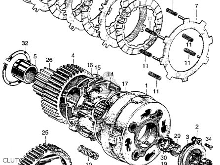 Honda CT90 TRAIL 1966 K0 USA parts lists and schematics fork suspension diagram 