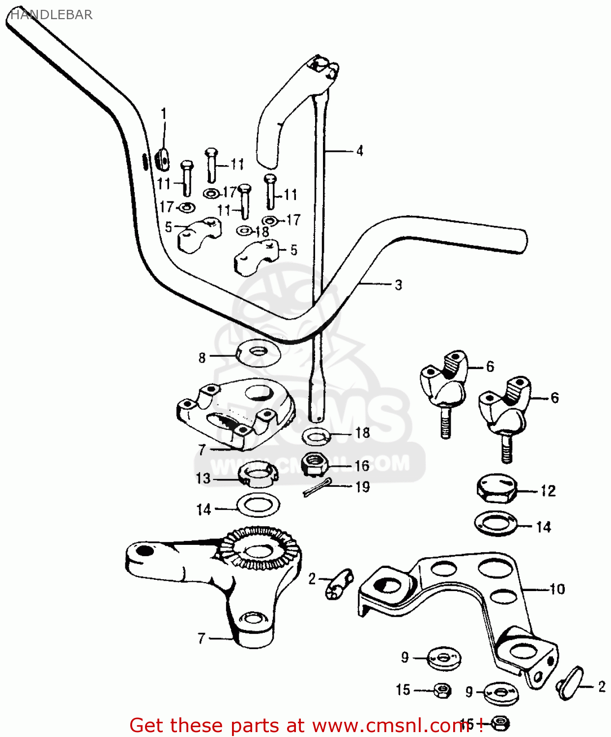 Honda CT90 TRAIL 1969 K1 USA parts lists and schematics