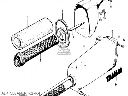 Honda CT90 TRAIL 1970 K2 USA parts lists and schematics