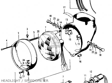 Honda CT90 TRAIL 1971 K3 USA parts lists and schematics