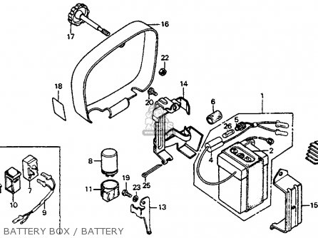 Honda CT90 TRAIL 1977 USA parts lists and schematics honda ct90 battery wiring 