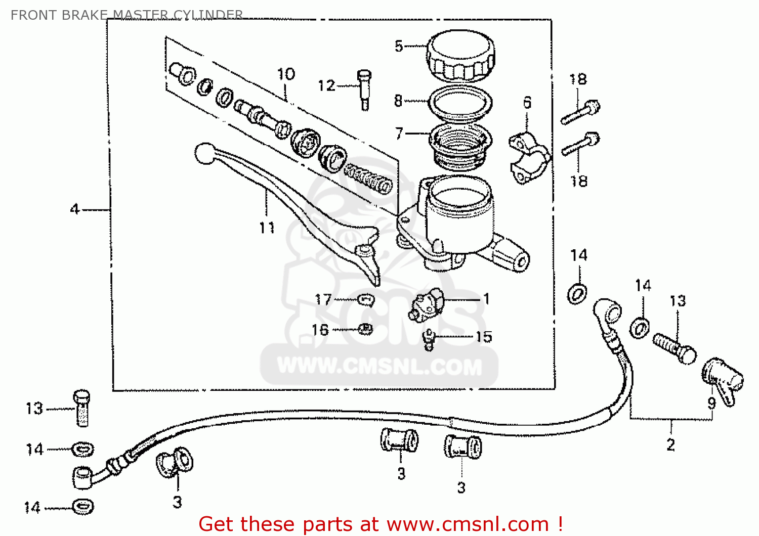 cx500 master cylinder