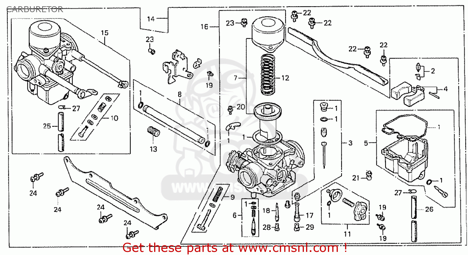 Honda CX500 1978 ENGLAND CARBURETOR - buy CARBURETOR ... 1980 cb750 wiring diagram 