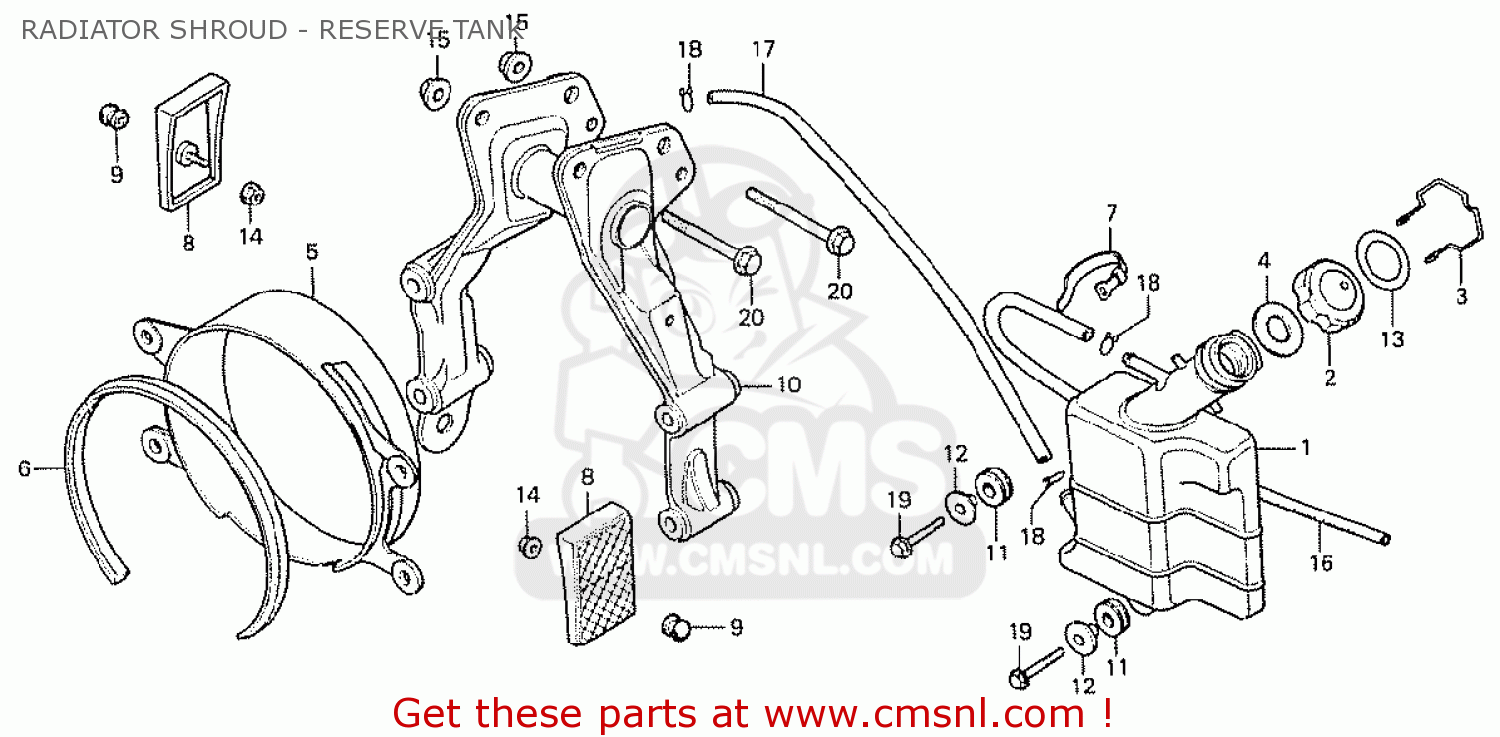 honda cx500 radiator